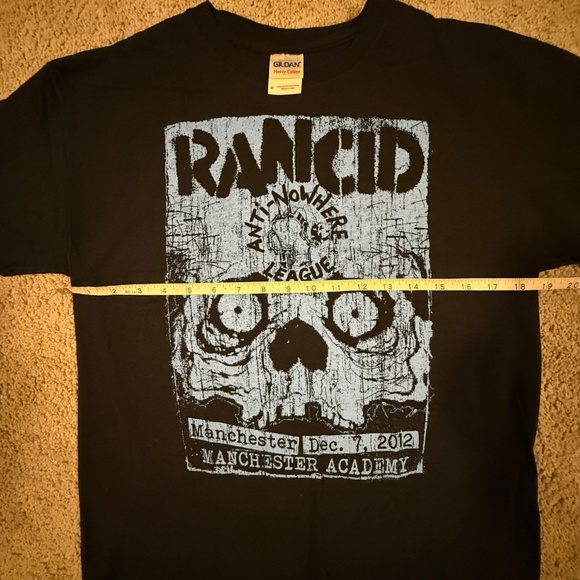 Rancid + Anti-Nowhere League Concert T-Shirt – Manchester Academy 2012 UK PUNK - Picture 4 of 4
